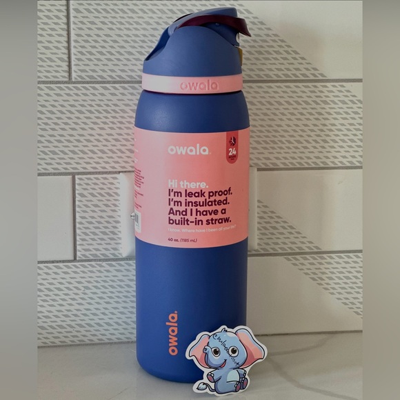 BNWT Owala 40oz FreeSip Blue Jay Water Bottle